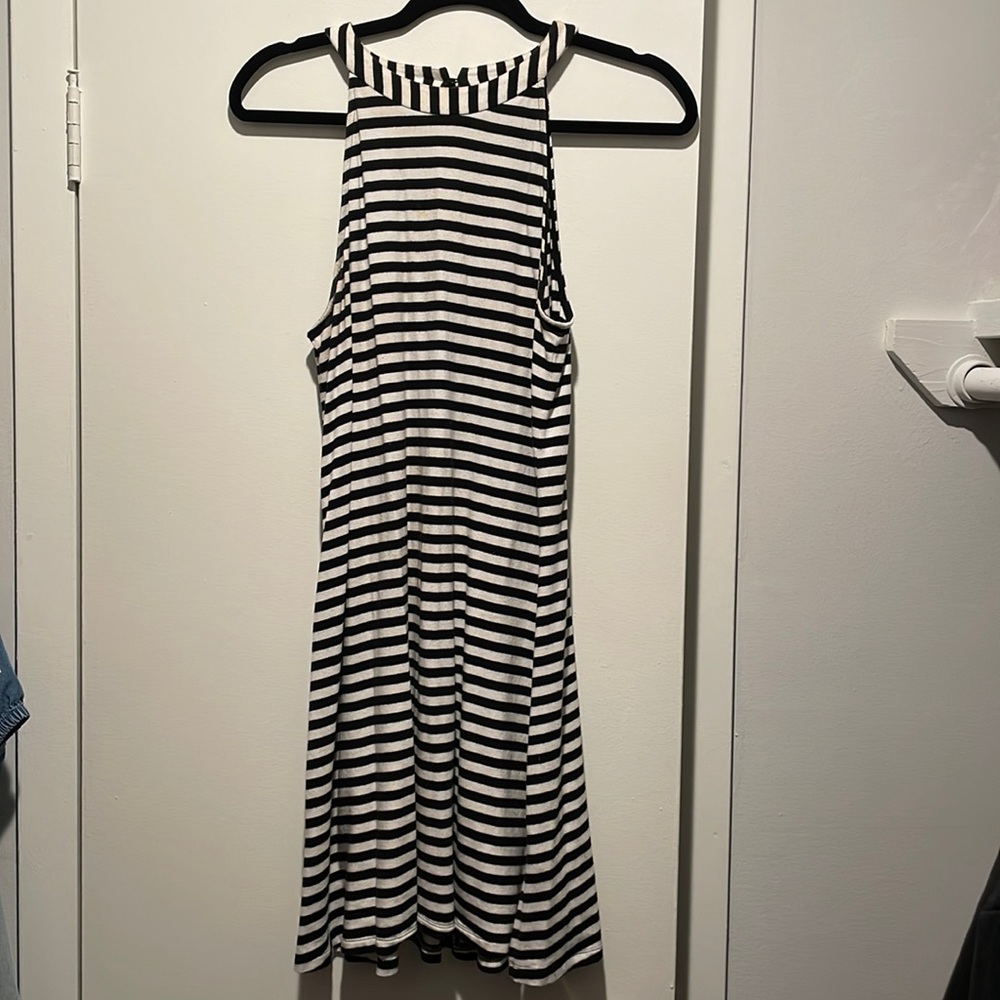 Black and white express dress size medium